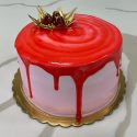 Raspberry Custard Cake